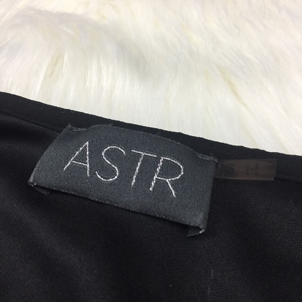 ASTR Lace Trim Black Romper Sheer Long Sleeve XS - Picture 5 of 8